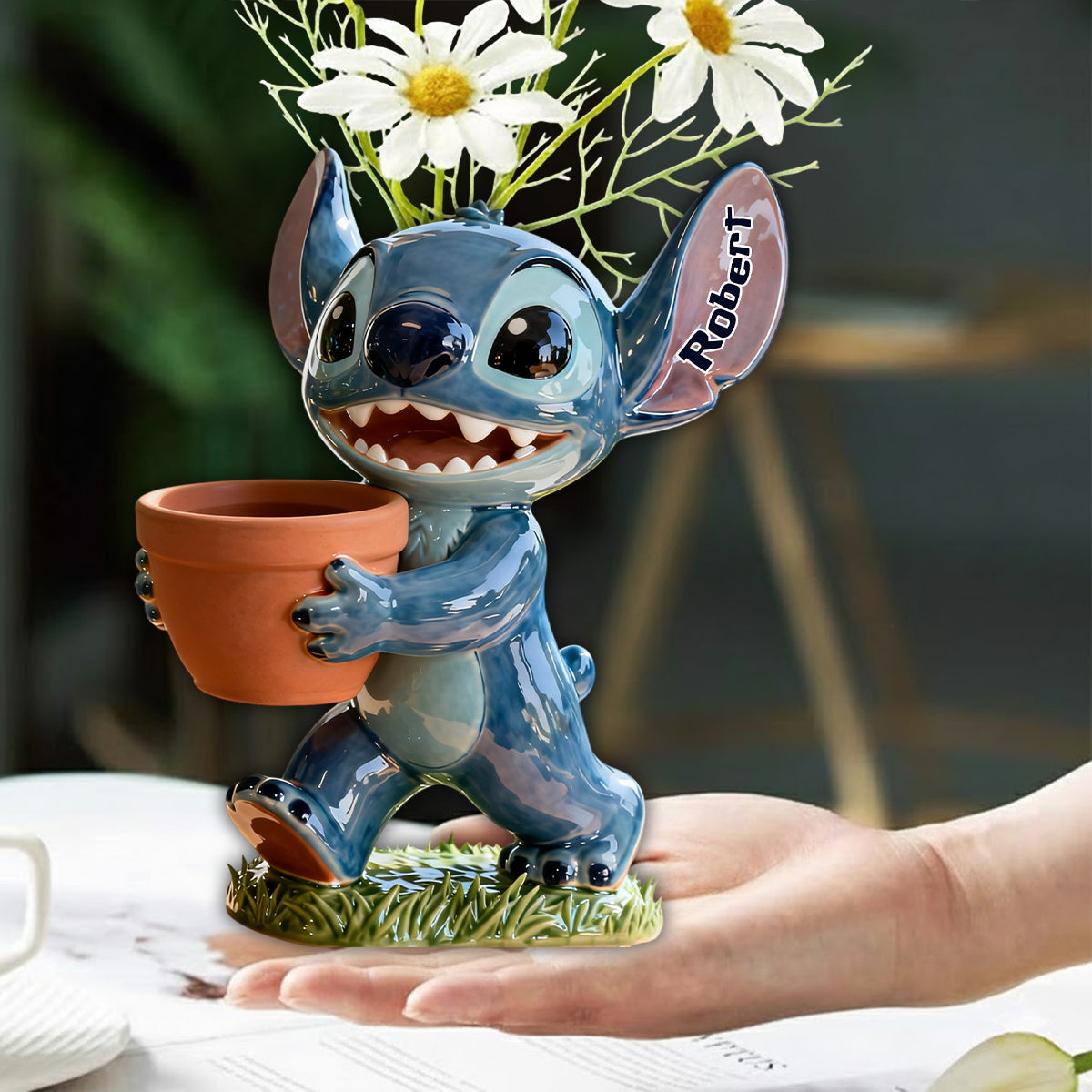 Personalized Ohana Custom Shape Acrylic Flower Vase Gift Idea Custom Shape Acrylic Flower Vase GradoCreations