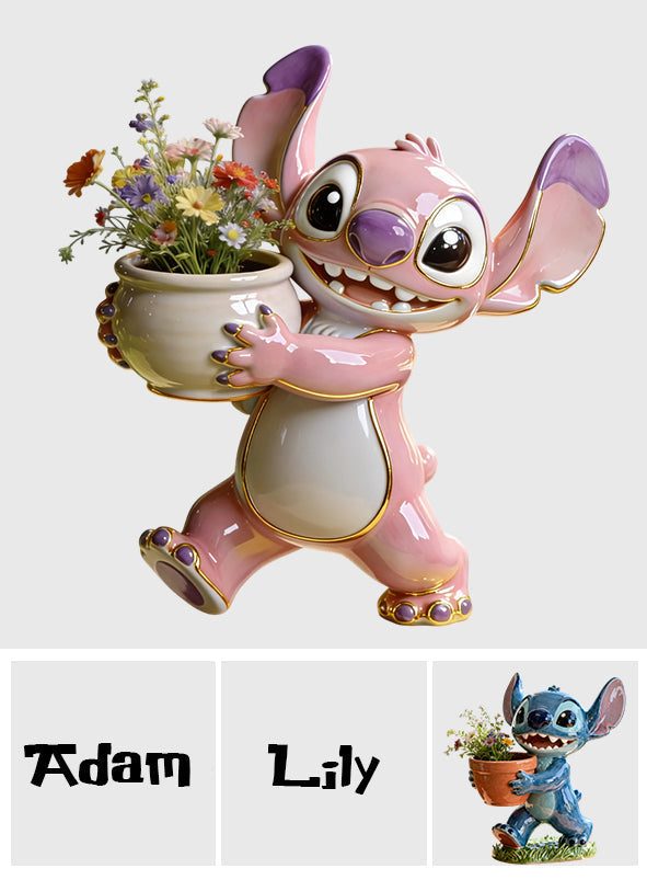 Personalized Ohana Custom Shape Acrylic Flower Vase Gift Idea Custom Shape Acrylic Flower Vase GradoCreations