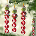Personalized Grinchmas Transparent Ornament for Christmas Gift One-sided Ornament GradoCreations