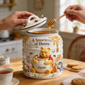 Personalized Ceramic Cookie Jar with Name Custom Hunny Bear Gift Cookie Jar GradoCreations
