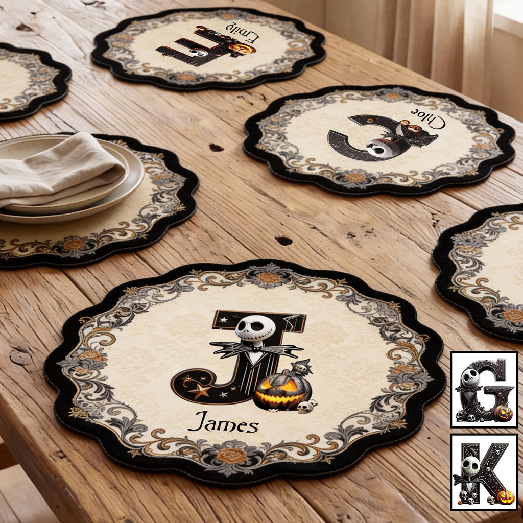 Personalized Nightmare Custom Shape Placemat for Family Table Decor Custom Shape Placemat GradoCreations