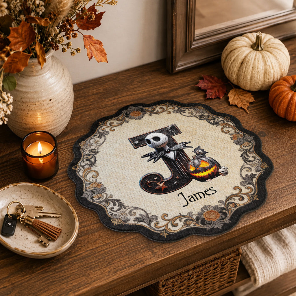 Personalized Nightmare Custom Shape Placemat for Family Table Decor Custom Shape Placemat GradoCreations