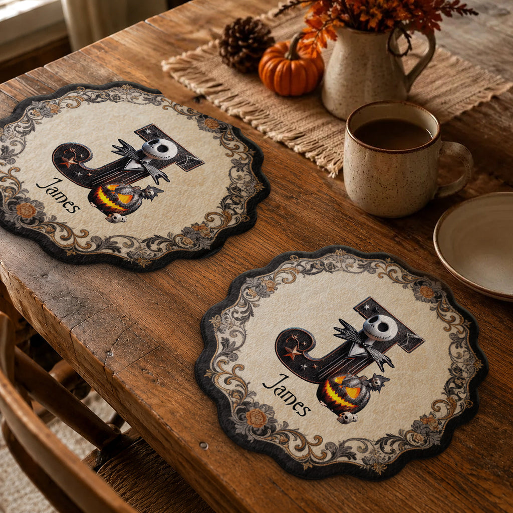 Personalized Nightmare Custom Shape Placemat for Family Table Decor Custom Shape Placemat GradoCreations
