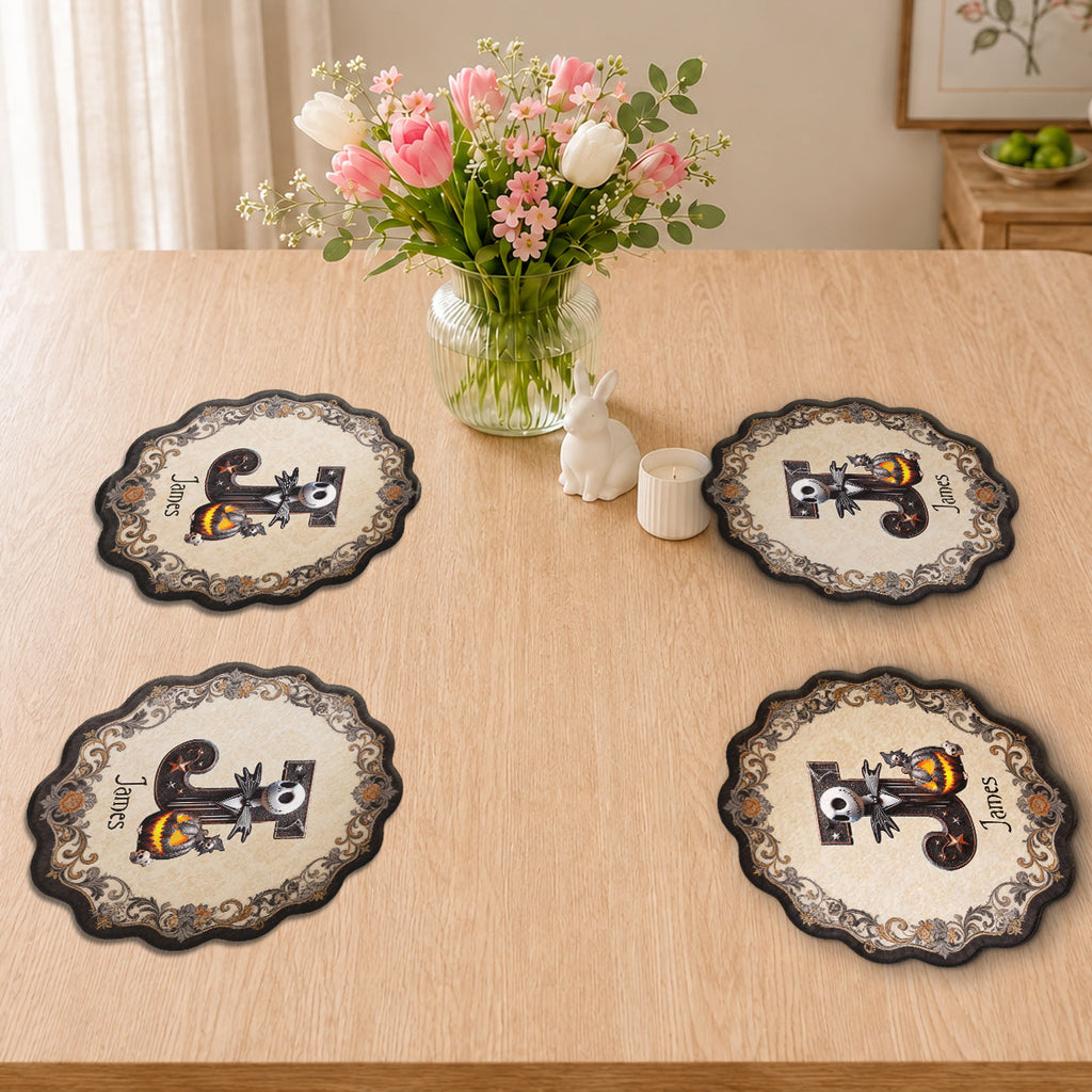 Personalized Nightmare Custom Shape Placemat for Family Table Decor Custom Shape Placemat GradoCreations