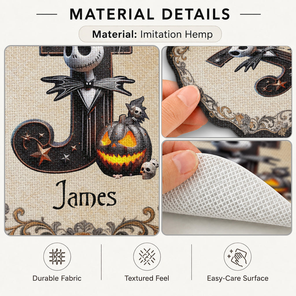 Personalized Nightmare Custom Shape Placemat for Family Table Decor Custom Shape Placemat GradoCreations