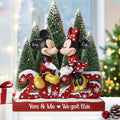Personalized Mickey Mouse Acrylic Plaque Custom Gift for Couples Christmas Décor Custom Shaped Acrylic Plaque GradoCreations