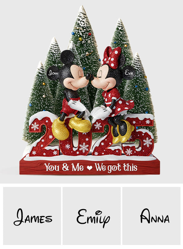Personalized Mickey Mouse Acrylic Plaque Custom Gift for Couples Christmas Décor Custom Shaped Acrylic Plaque GradoCreations