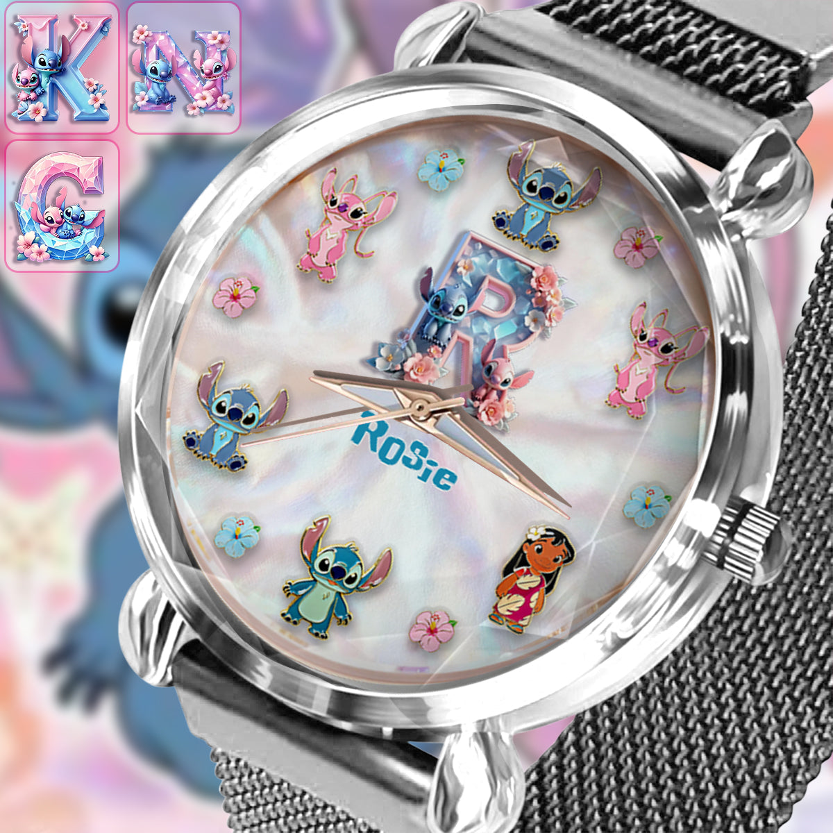 Personalized Ohana Women Hand Watch Custom Name Gift Women Hand Watch GradoCreations