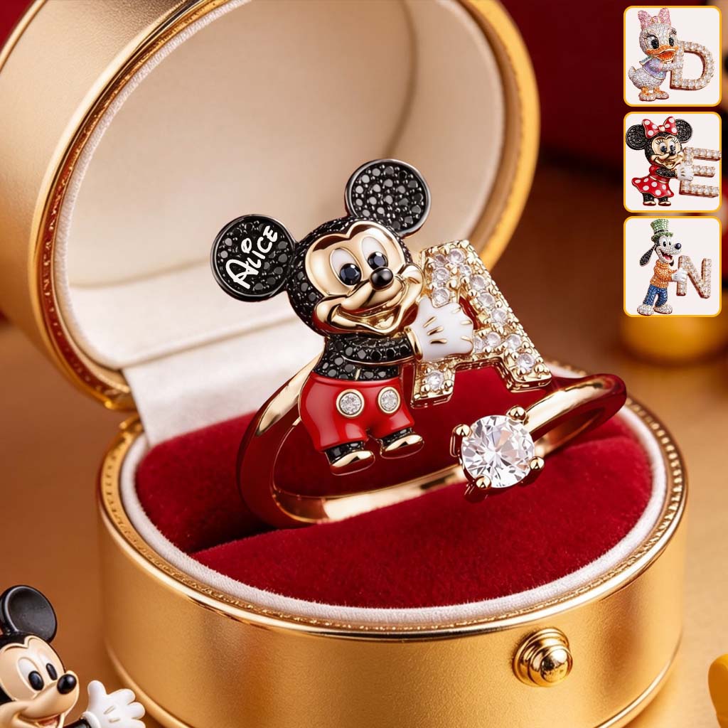 Personalized Adjustable Ring with Fantasy Character Love Letter Gift Adjustable Shaped Ring GradoCreations