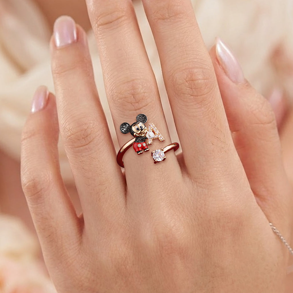Personalized Adjustable Ring with Fantasy Character Love Letter Gift Adjustable Shaped Ring GradoCreations