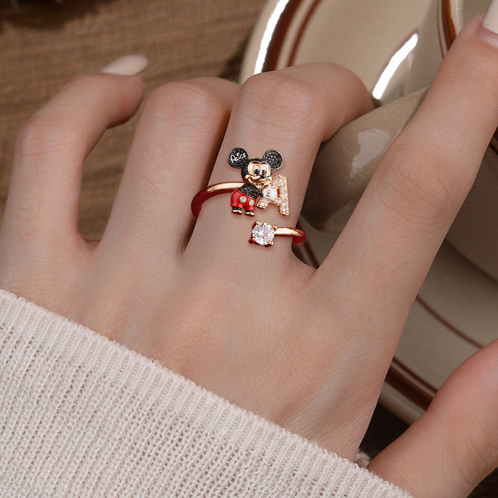 Personalized Adjustable Ring with Fantasy Character Love Letter Gift Adjustable Shaped Ring GradoCreations