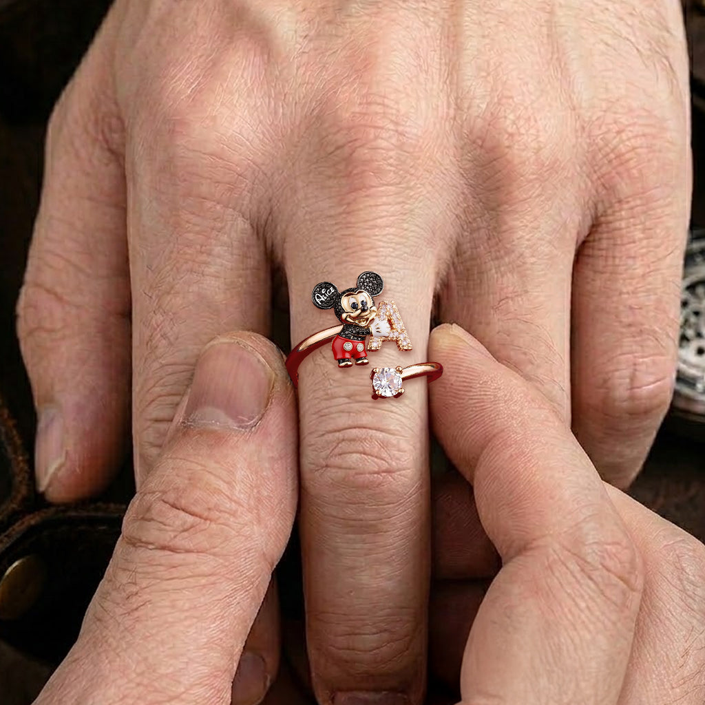 Personalized Adjustable Ring with Fantasy Character Love Letter Gift Adjustable Shaped Ring GradoCreations