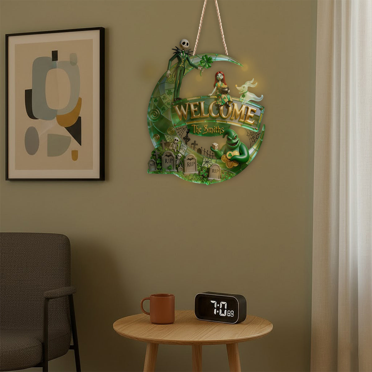 Personalized St. Patrick's Day LED Light Acrylic Sign Gift LED Light Acrylic Sign GradoCreations