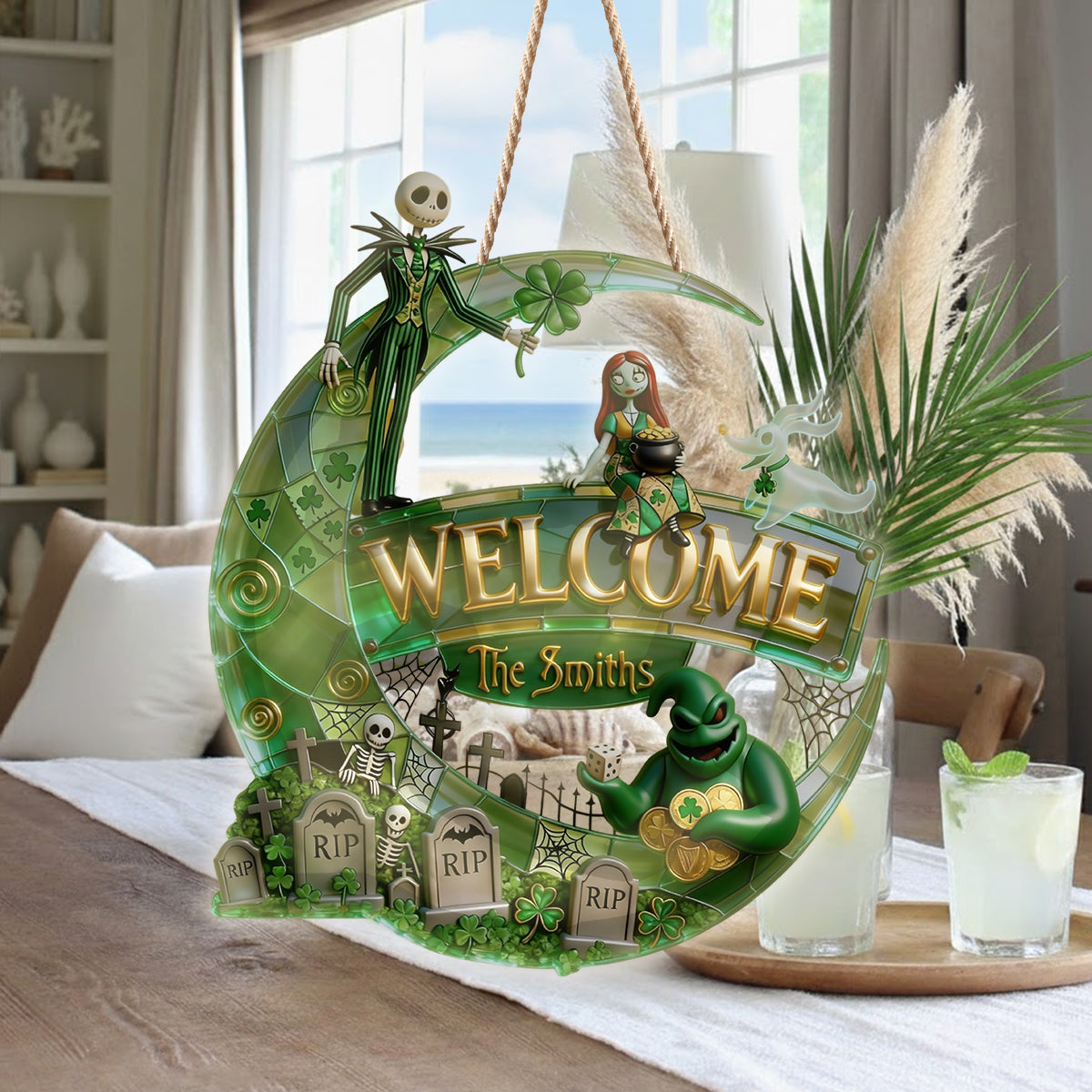 Personalized St. Patrick's Day LED Light Acrylic Sign Gift LED Light Acrylic Sign GradoCreations