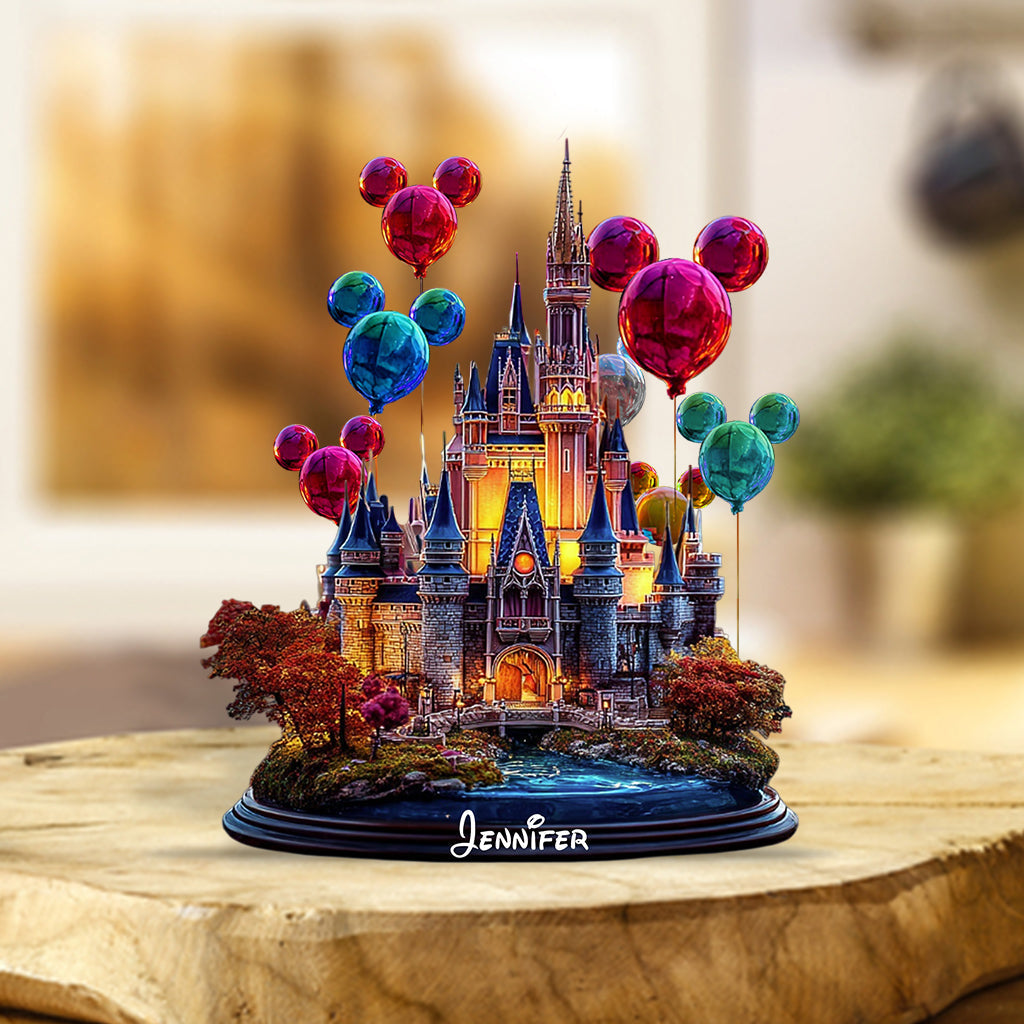 Personalized Magical Castle Acrylic Plaque Custom Gift Custom Shaped Acrylic Plaque GradoCreations