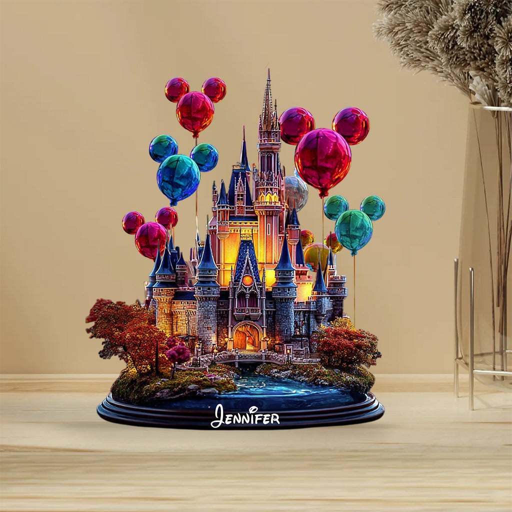 Personalized Magical Castle Acrylic Plaque Custom Gift Custom Shaped Acrylic Plaque GradoCreations
