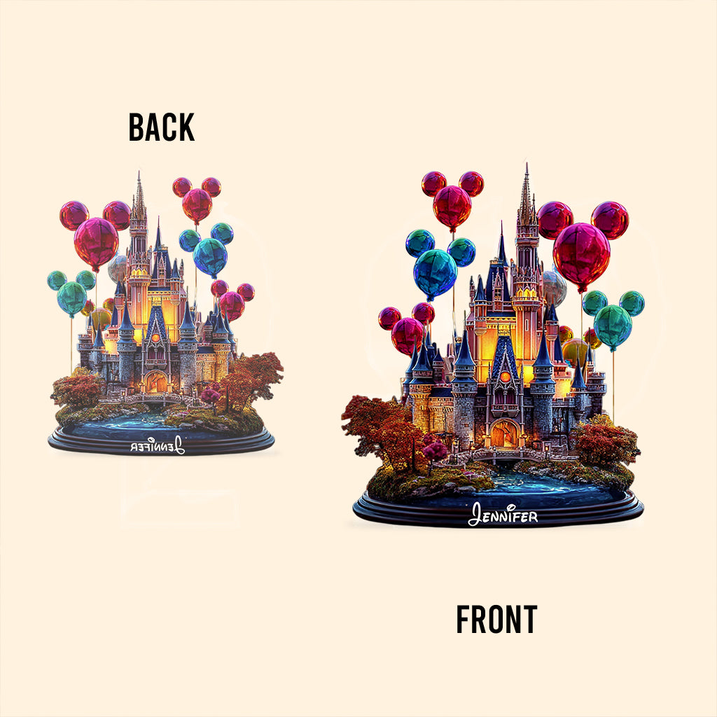 Personalized Magical Castle Acrylic Plaque Custom Gift Custom Shaped Acrylic Plaque GradoCreations