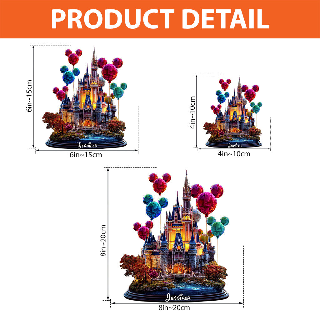 Personalized Magical Castle Acrylic Plaque Custom Gift Custom Shaped Acrylic Plaque GradoCreations