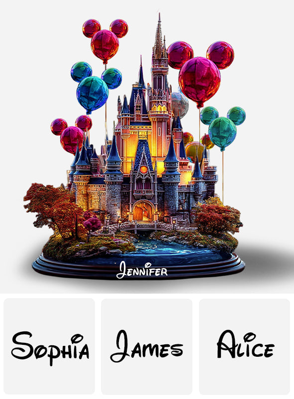 Personalized Magical Castle Acrylic Plaque Custom Gift Custom Shaped Acrylic Plaque GradoCreations