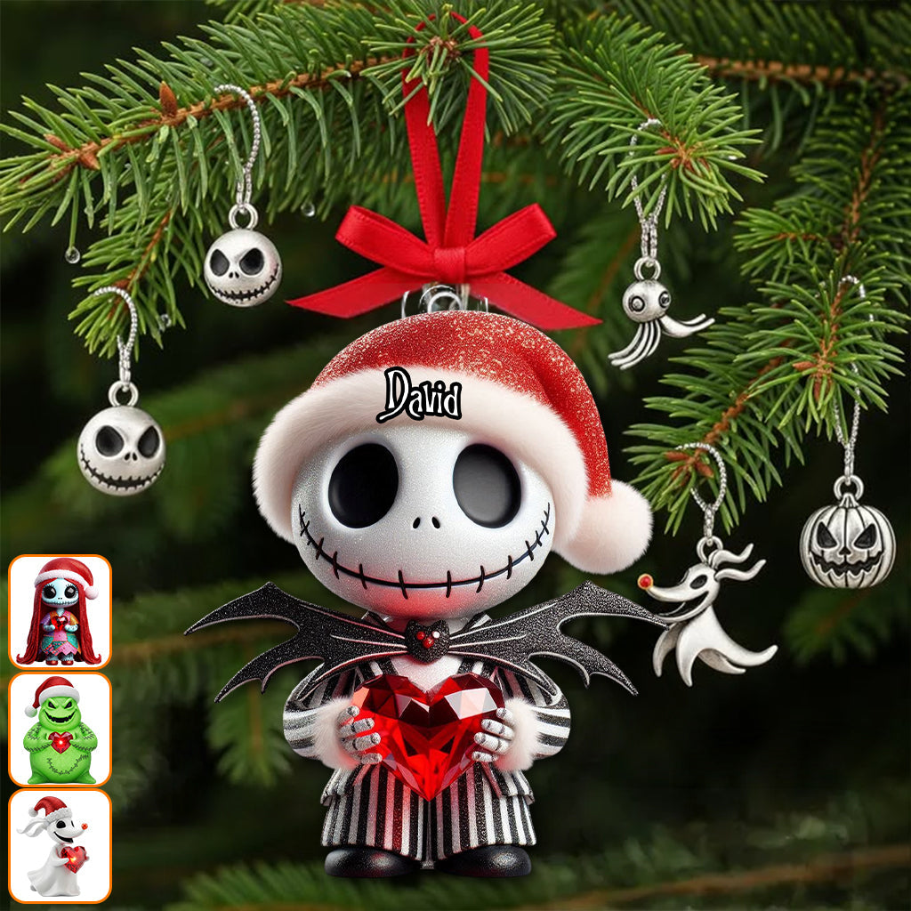 Personalized Nightmare Before Christmas Ornament Custom Name Gift for Holiday Ornament GradoCreations