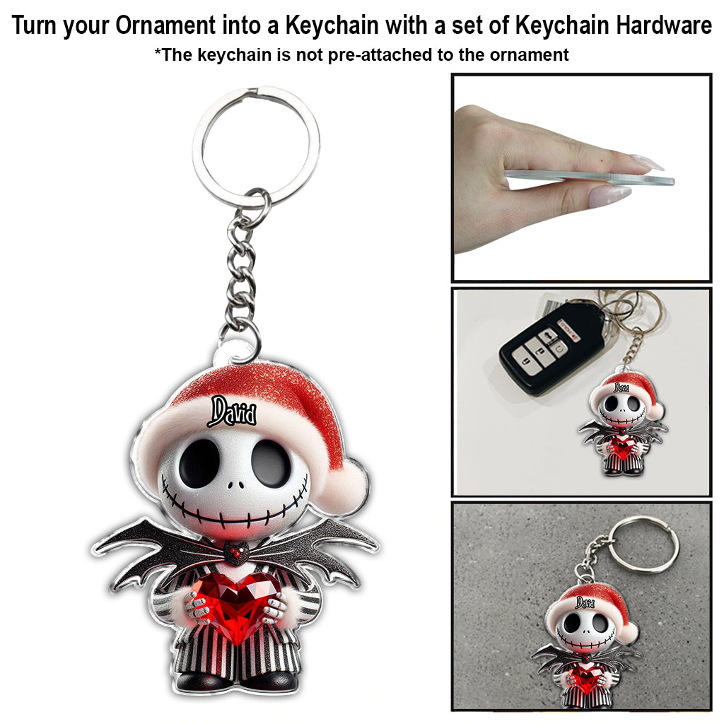Personalized Nightmare Before Christmas Ornament Custom Name Gift for Holiday Ornament GradoCreations