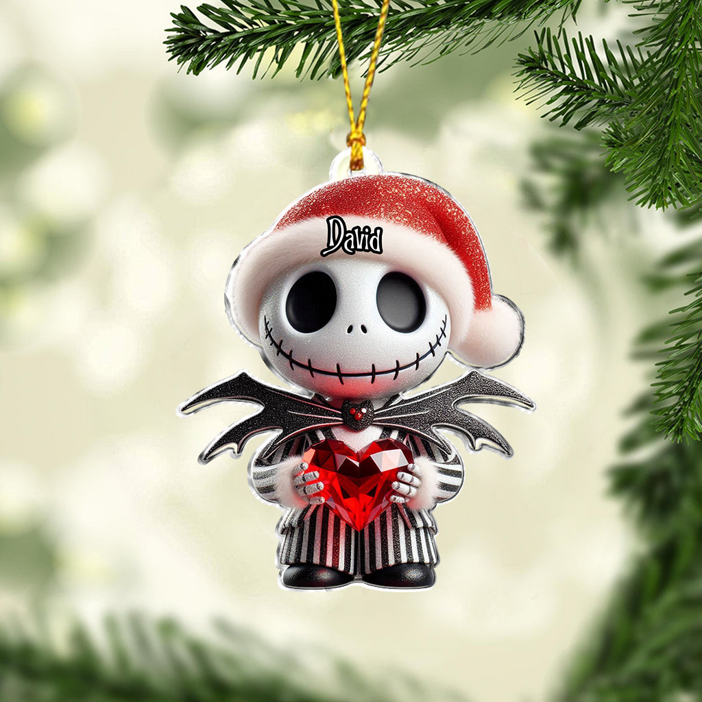 Personalized Nightmare Before Christmas Ornament Custom Name Gift for Holiday Ornament GradoCreations