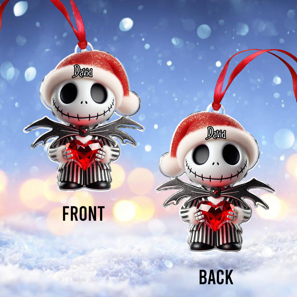Personalized Nightmare Before Christmas Ornament Custom Name Gift for Holiday Ornament GradoCreations