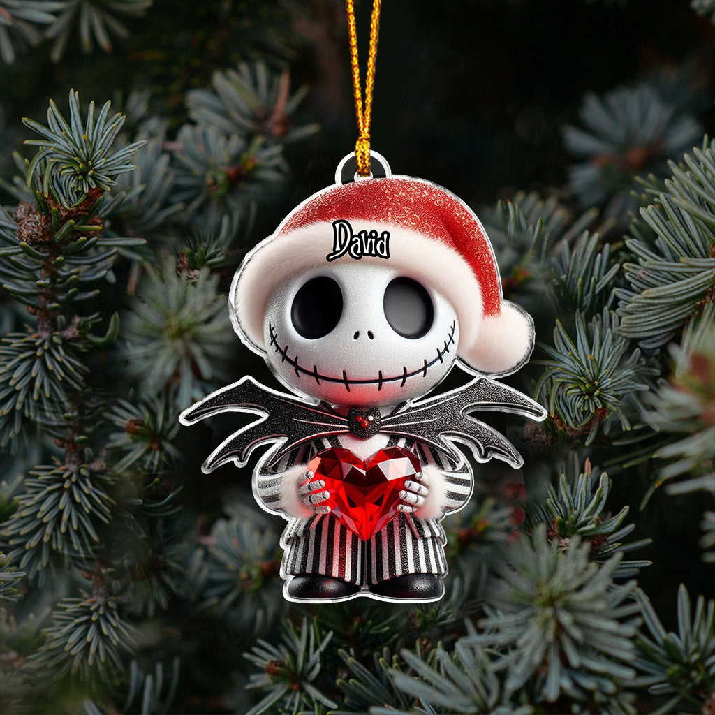 Personalized Nightmare Before Christmas Ornament Custom Name Gift for Holiday Ornament GradoCreations