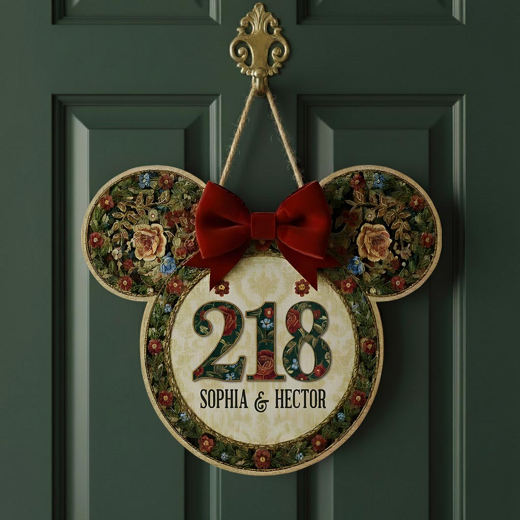 Personalized Disney Mickey Mouse Welcome Sign Custom Name Wood Decor Wood Sign GradoCreations