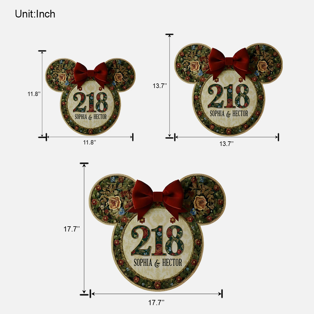 Personalized Disney Mickey Mouse Welcome Sign Custom Name Wood Decor Wood Sign GradoCreations