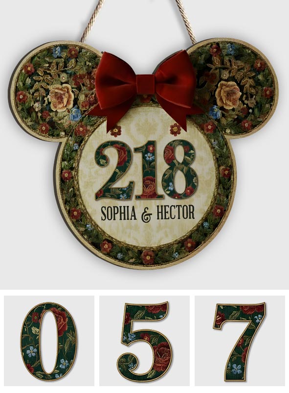 Personalized Disney Mickey Mouse Welcome Sign Custom Name Wood Decor Wood Sign GradoCreations