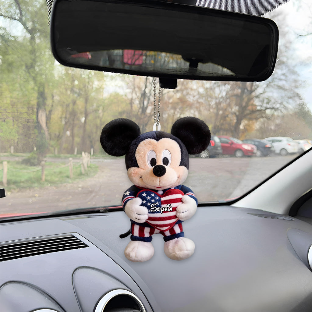 Personalized Plush Keychain Cute Mouse Ears Custom Gift Plush Keychain GradoCreations