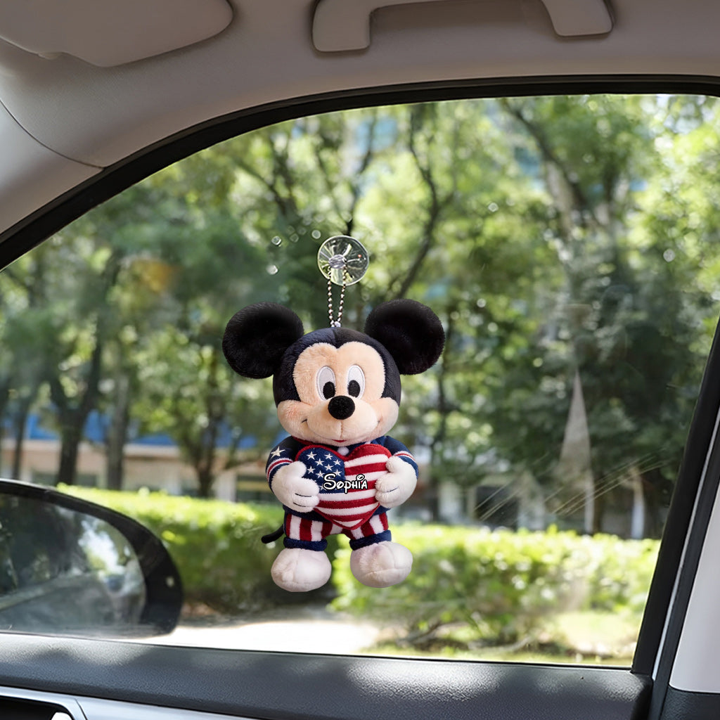 Personalized Plush Keychain Cute Mouse Ears Custom Gift Plush Keychain GradoCreations