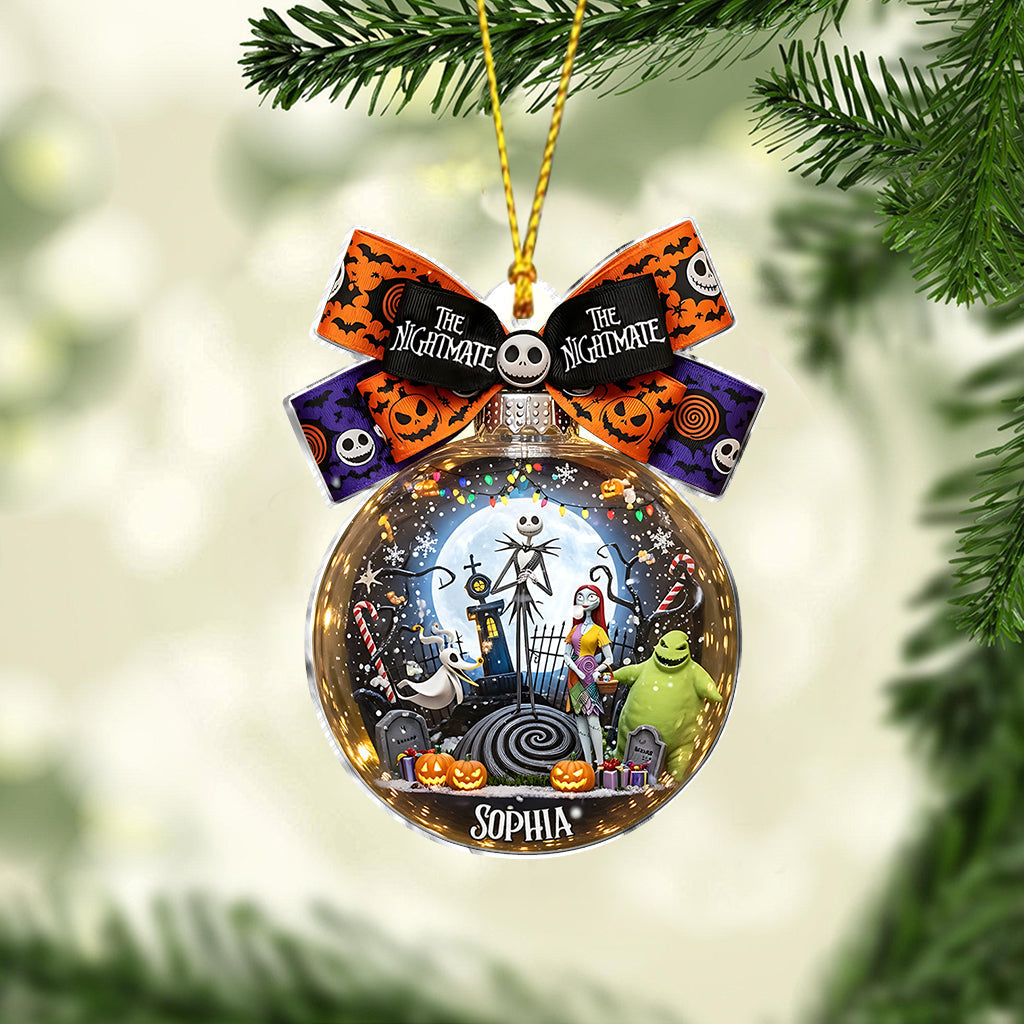 Personalized Nightmare Before Christmas Ornament Gift for Kids Ornament GradoCreations