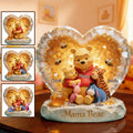 Personalized Mama Bear Acrylic Plaque Custom Gift for Mom Custom Shaped Acrylic Plaque GradoCreations