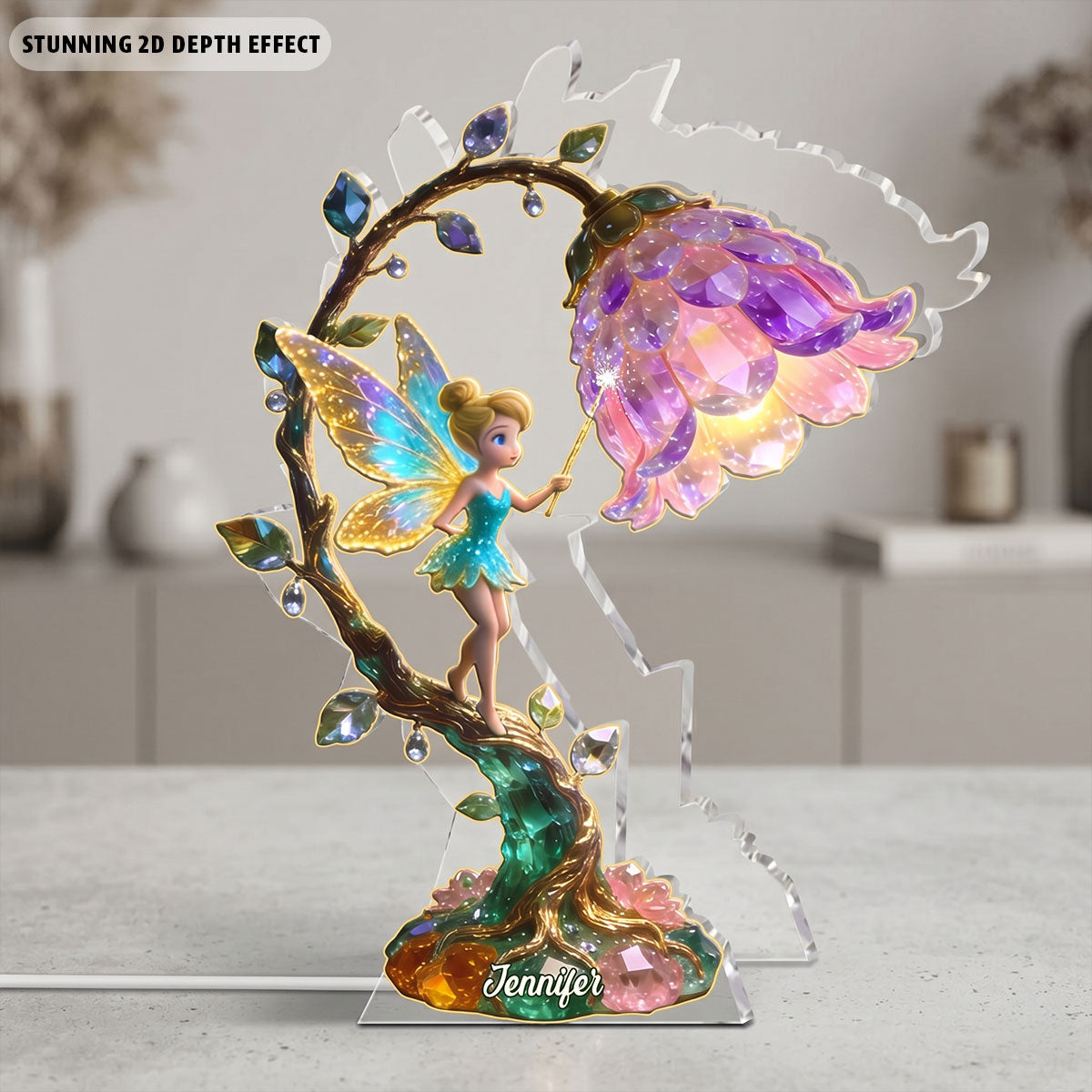 Personalized Acrylic LED Night Light Unique Dream Trip Gift Acrylic LED Night Light GradoCreations