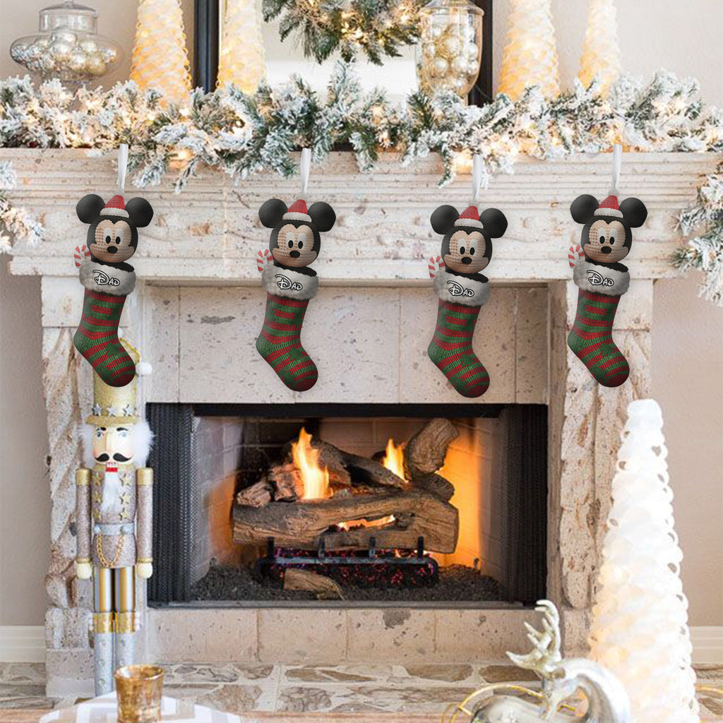 Personalized Mouse Shaped Christmas Stocking Custom Name Gift Shaped Christmas Stocking GradoCreations