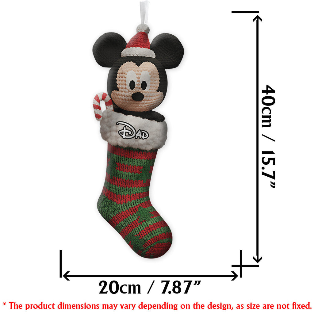 Personalized Mouse Shaped Christmas Stocking Custom Name Gift Shaped Christmas Stocking GradoCreations