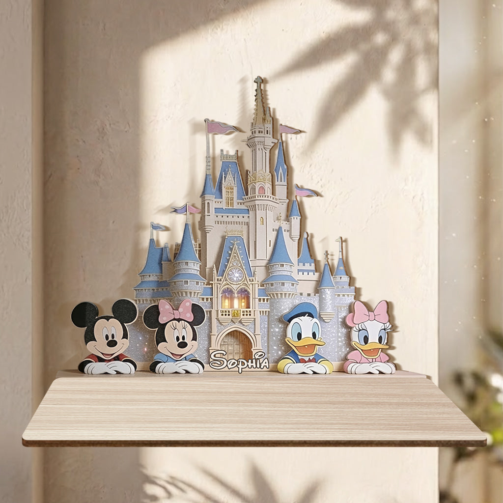 Personalized Wooden Floating Shelf Custom Dream Trip Gift Wooden Floating Shelf GradoCreations