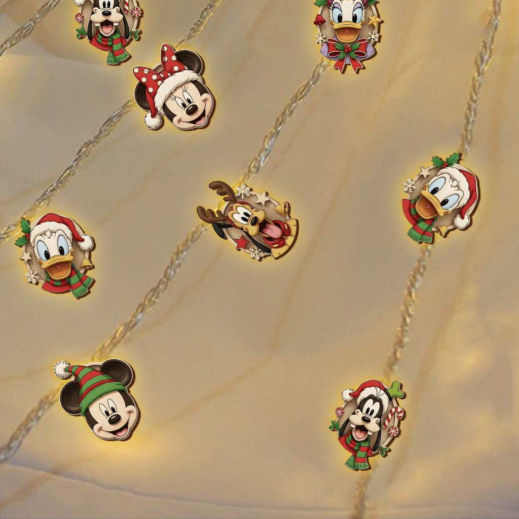 Personalized Christmas String Lights with Custom Designs for Holiday Decor String Lights GradoCreations