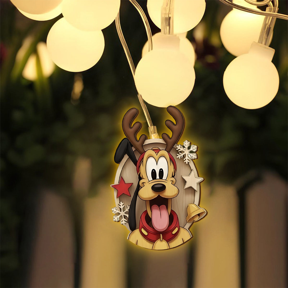 Personalized Christmas String Lights with Custom Designs for Holiday Decor String Lights GradoCreations