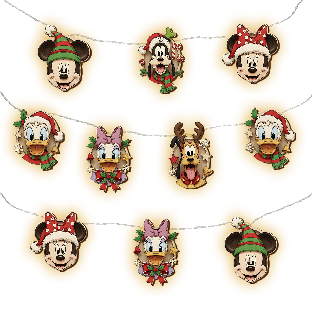 Personalized Christmas String Lights with Custom Designs for Holiday Decor String Lights GradoCreations