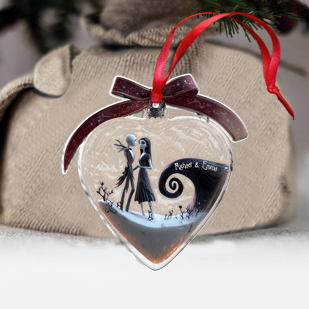 Personalized Nightmare Ornament Custom Name Heart Design Ornament GradoCreations