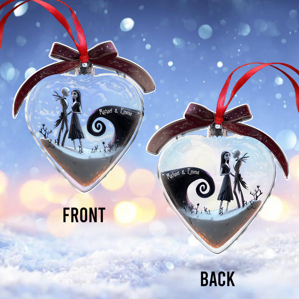 Personalized Nightmare Ornament Custom Name Heart Design Ornament GradoCreations