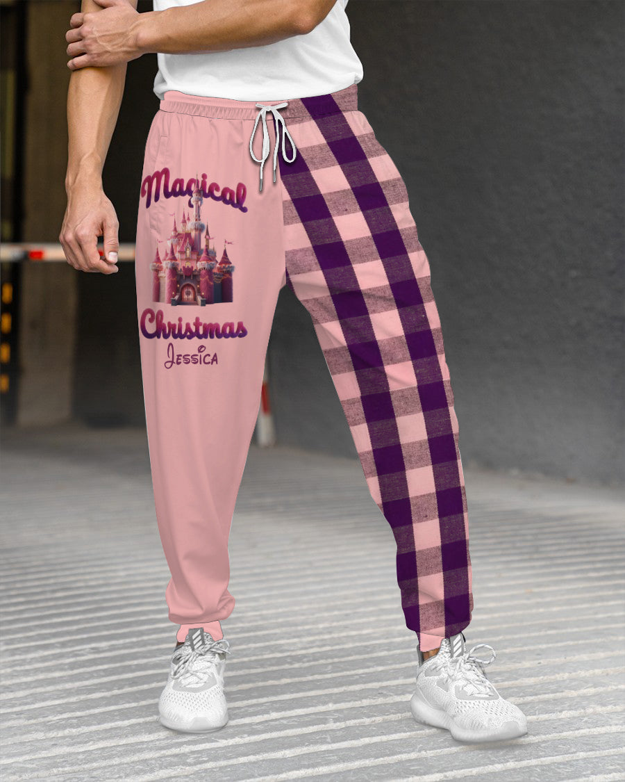 Personalized Magical Christmas Mouse Sweatpants Custom Name Gift Sweatpants GradoCreations