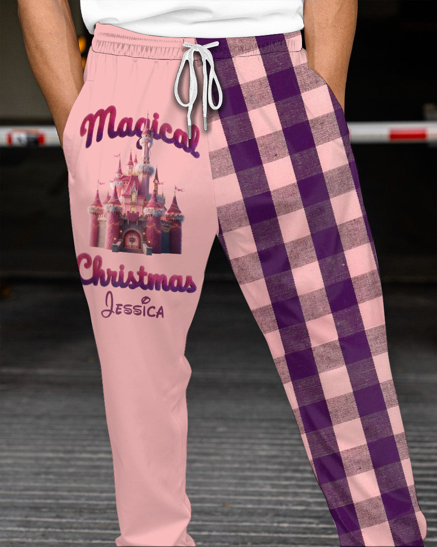 Personalized Magical Christmas Mouse Sweatpants Custom Name Gift Sweatpants GradoCreations
