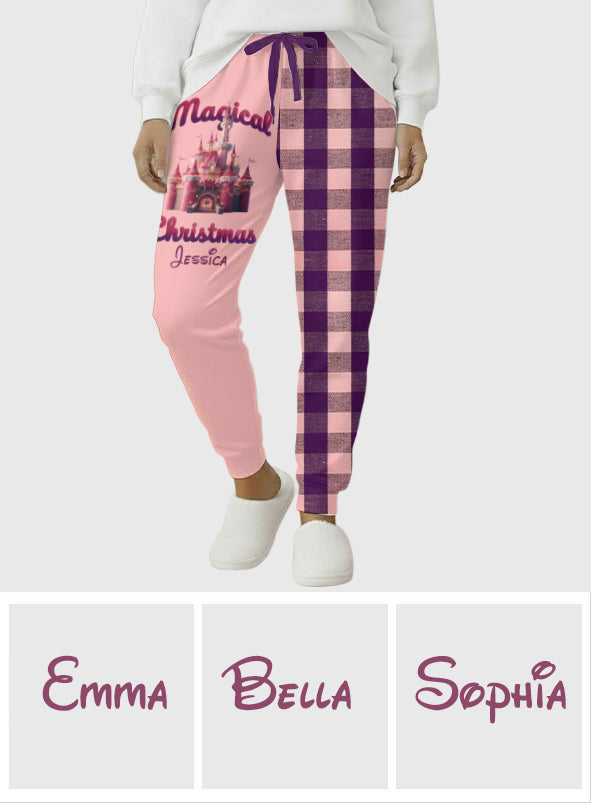 Personalized Magical Christmas Mouse Sweatpants Custom Name Gift Sweatpants GradoCreations