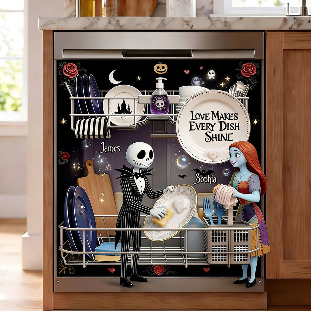 Personalized Nightmare Before Christmas Dishwasher Cover Gift Dishwasher Cover GradoCreations