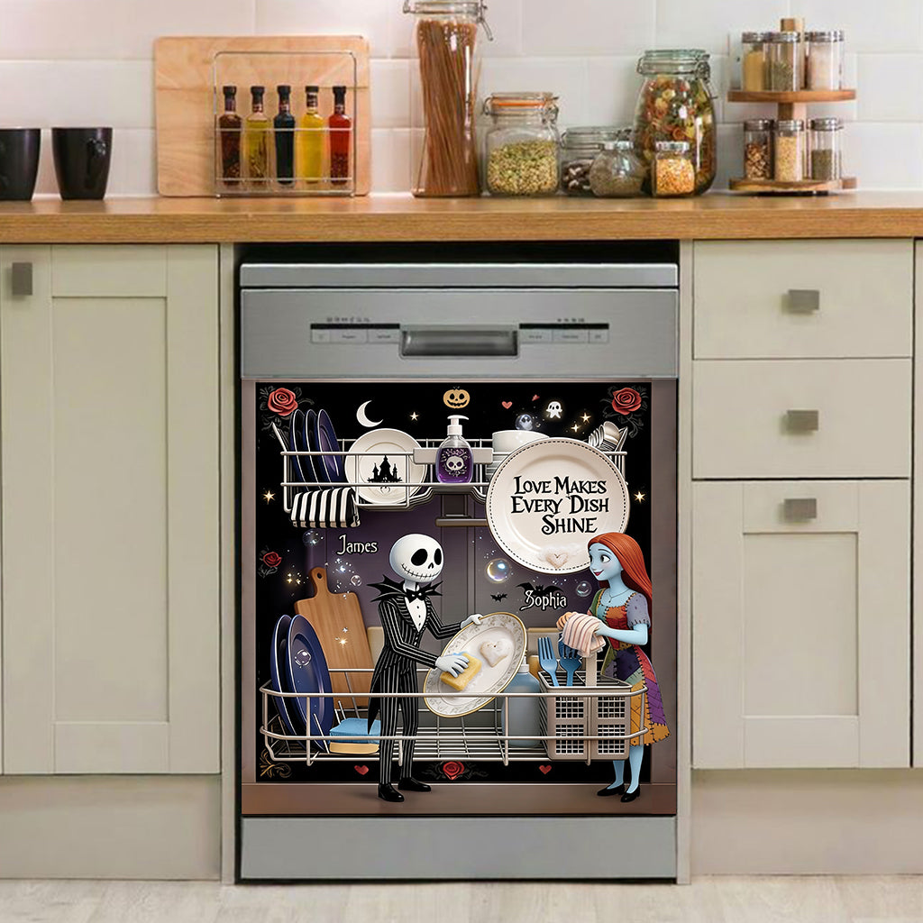 Personalized Nightmare Before Christmas Dishwasher Cover Gift Dishwasher Cover GradoCreations