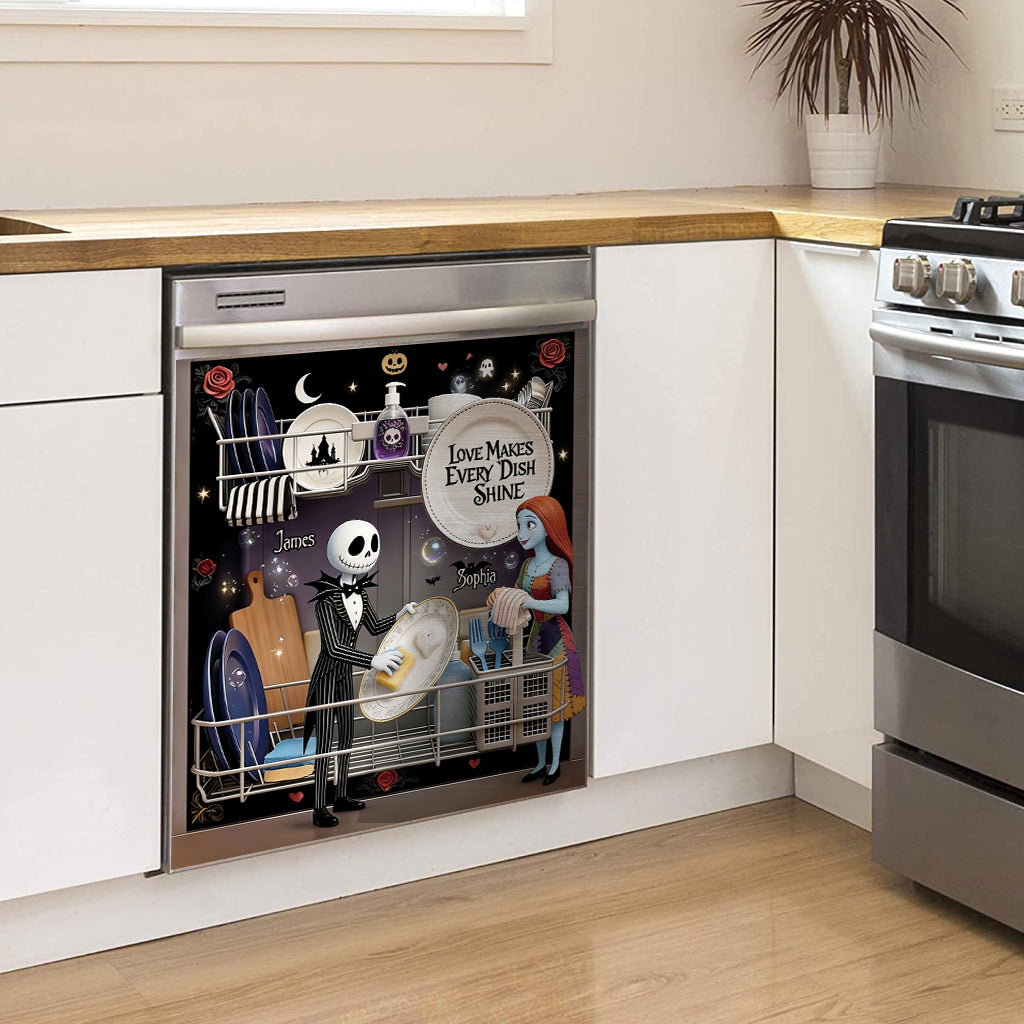 Personalized Nightmare Before Christmas Dishwasher Cover Gift Dishwasher Cover GradoCreations
